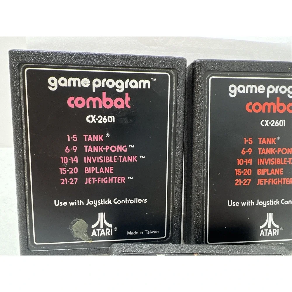 1981 Atari Game LOT Of 3 Cartridges CX2601 CX2646 Vintage‎ Video games